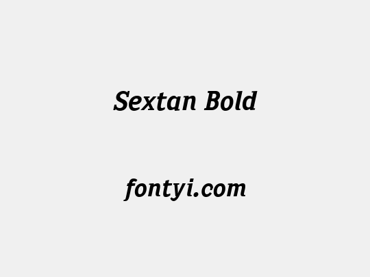 Sextan Bold