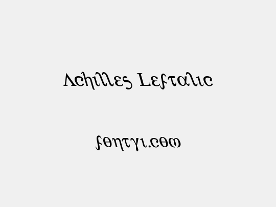 Achilles Leftalic