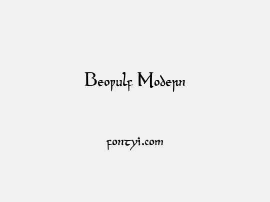 Beowulf Modern