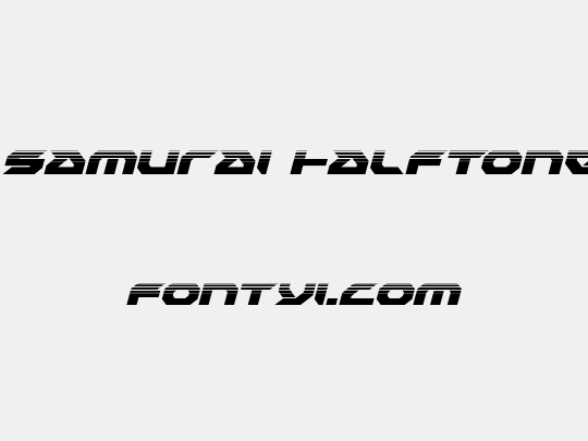 Royal Samurai Halftone Italic