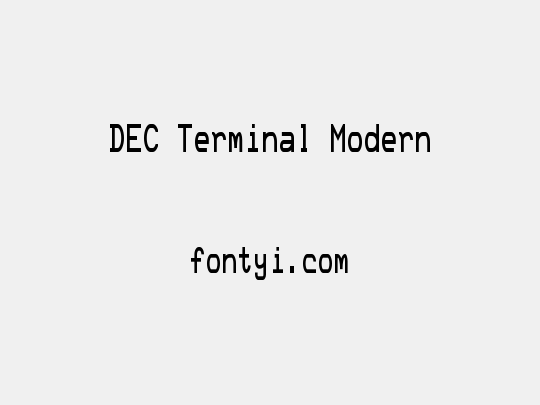 DEC Terminal Modern
