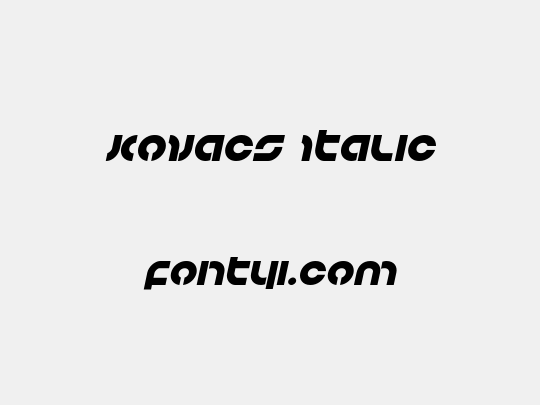 Kovacs Italic