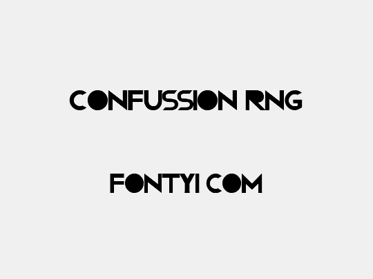 Confussion RNG