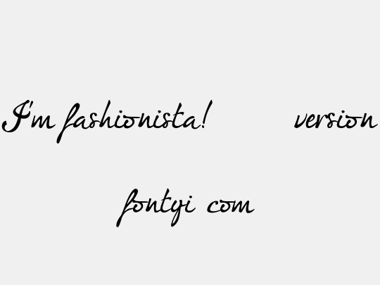 I'm fashionista!_DEMO-version