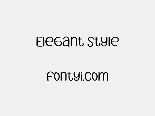 Elegant Style