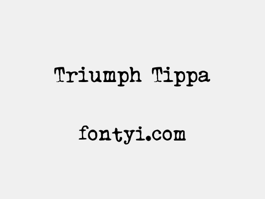 Triumph Tippa