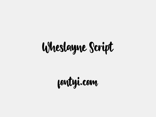 Wheslayne Script