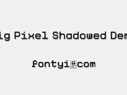 Big Pixel Shadowed Demo