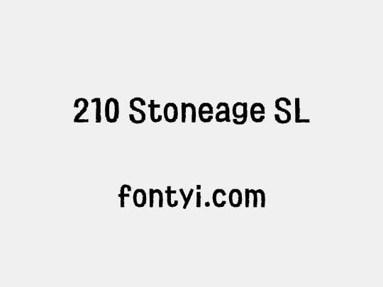 210 Stoneage SL