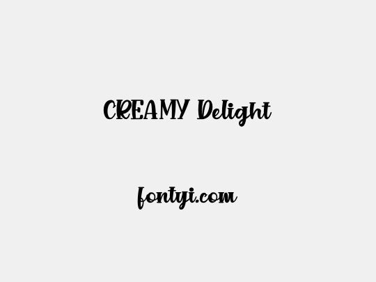 CREAMY Delight