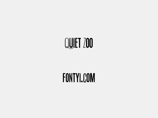 Quiet Zoo