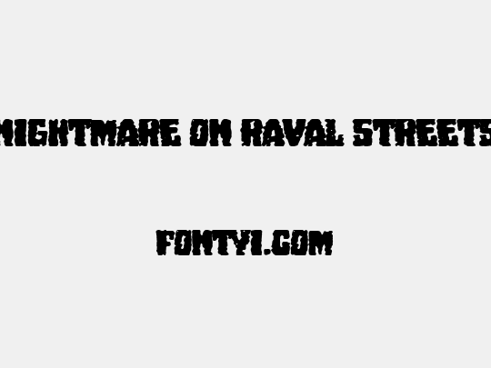 Nightmare on Raval Streets