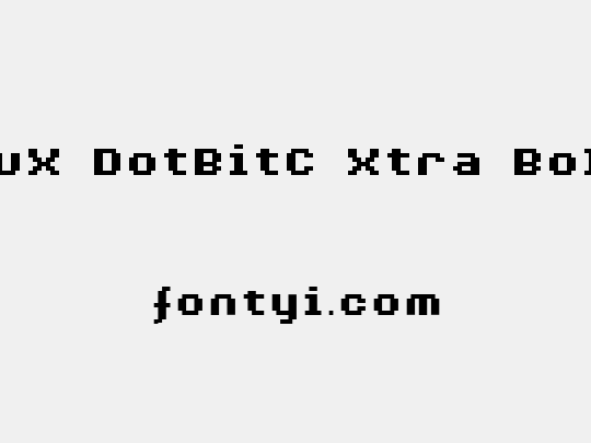 AuX DotBitC Xtra Bold