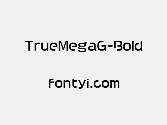TrueMegaG-Bold