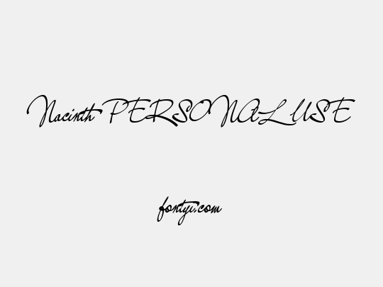 Nacinth PERSONAL USE