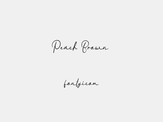 Peach Brown
