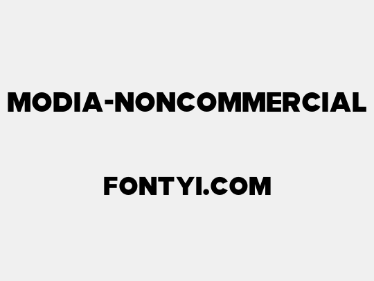Modia-NonCommercial