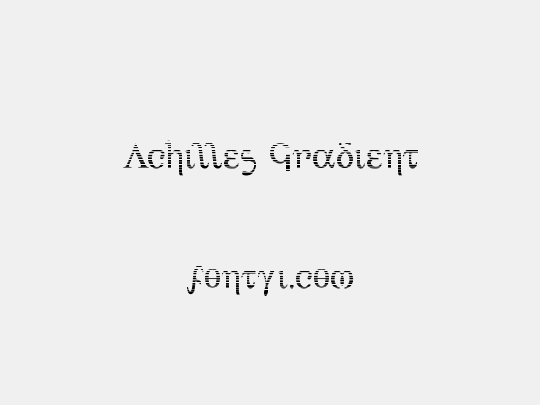 Achilles Gradient