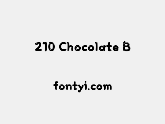 210 Chocolate B