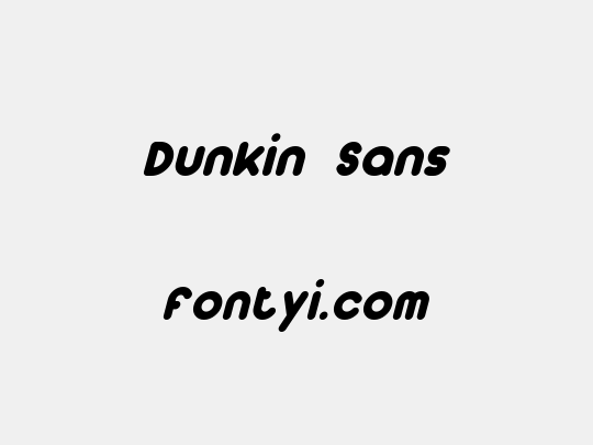Dunkin Sans