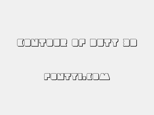 Contour of Duty 3D