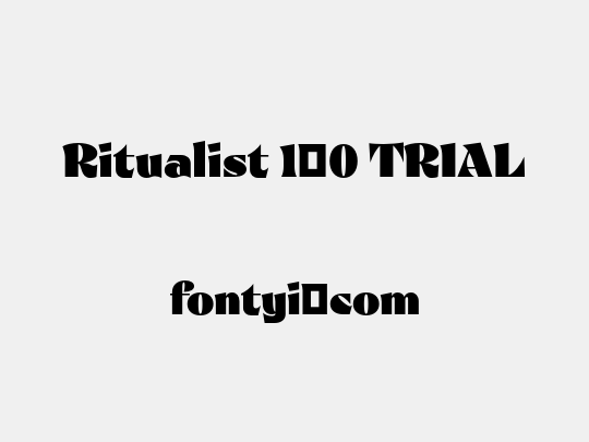 Ritualist 1.0 TRIAL