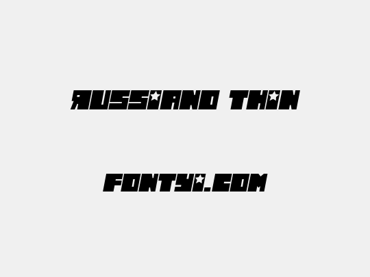 Russiano Thin