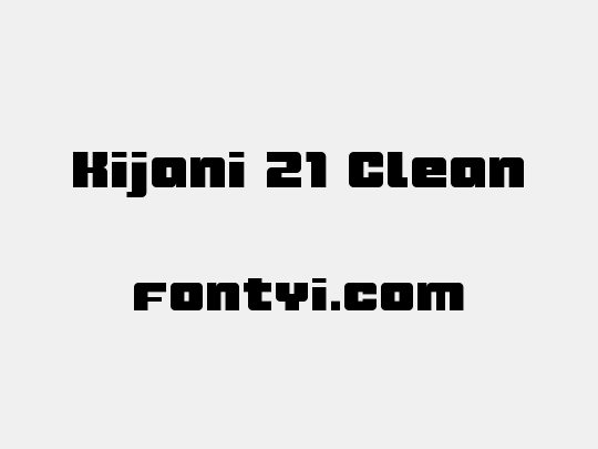 Kijani 21 Clean