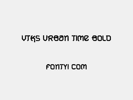 VTKS URBAN TIME bold