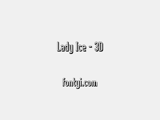 Lady Ice - 3D