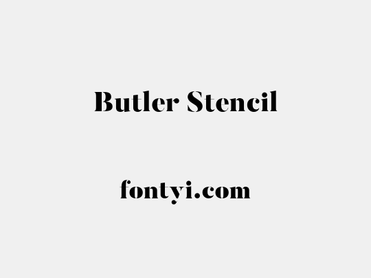 Butler Stencil