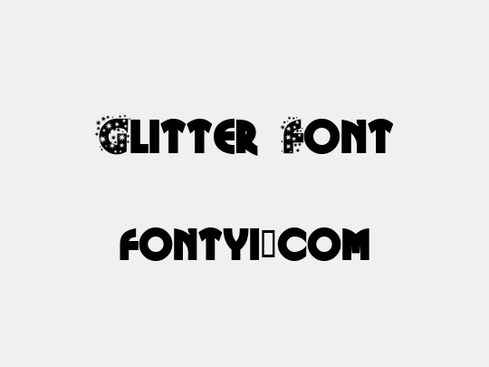 Glitter Font