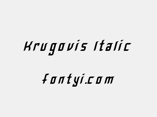 Krugovis-Italic