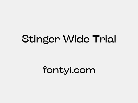Stinger Wide Trial