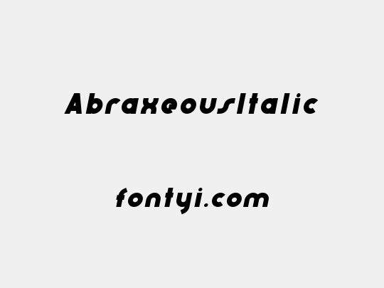 AbraxeousItalic