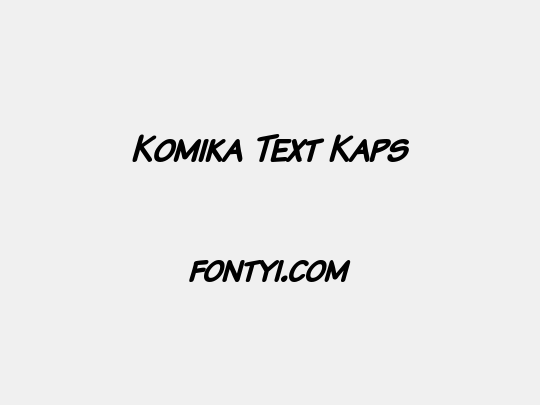 Komika Text Kaps
