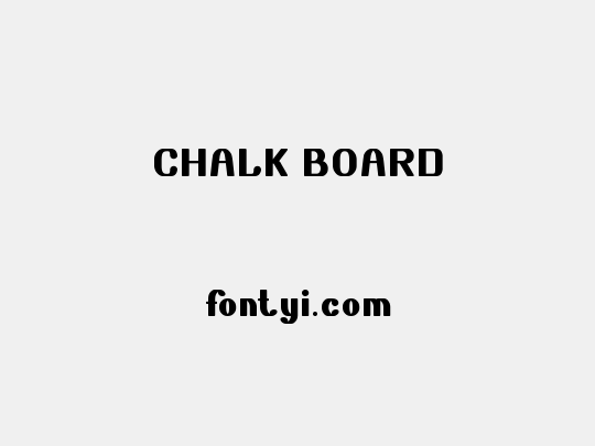CHALK BOARD