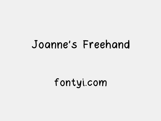 Joanne's Freehand