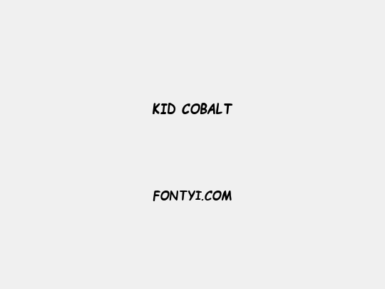 Kid Cobalt