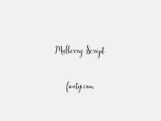 Mulberry Script