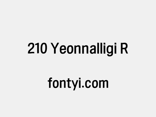 210 Yeonnalligi R