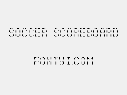 Soccer Scoreboard