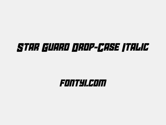 Star Guard Drop-Case Italic