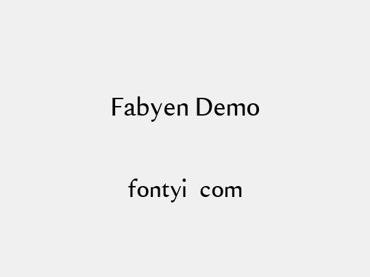 Fabyen Demo