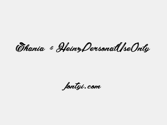 Shania & HeinzPersonalUseOnly