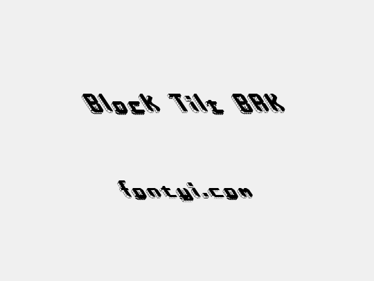 Block Tilt BRK