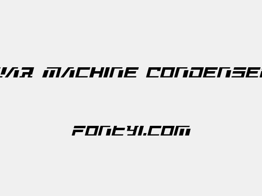 War Machine Condensed