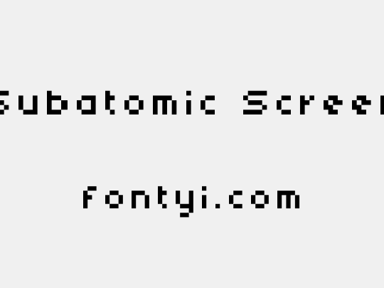 Subatomic Screen