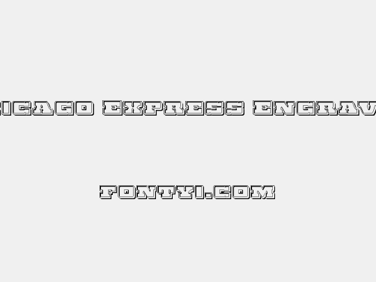 Chicago Express Engraved