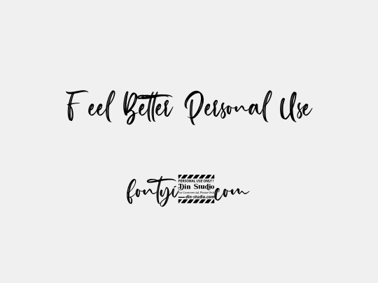 Feel Better Personal Use